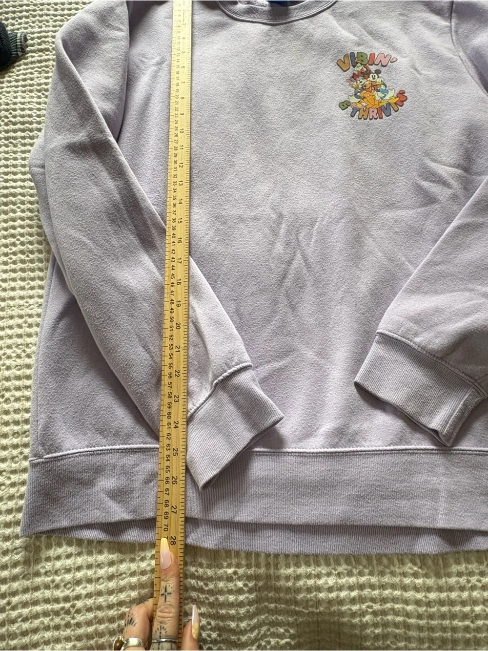 Mickey and Friends Lavender Disney Crewneck Sweatshirt — Vibin' & Thrivin' Sz L
